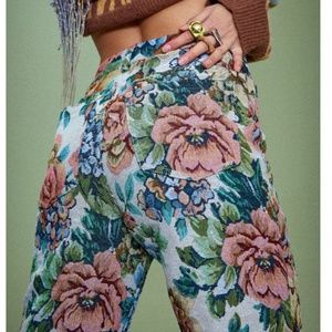 Jaded London woven vintage floral jeans